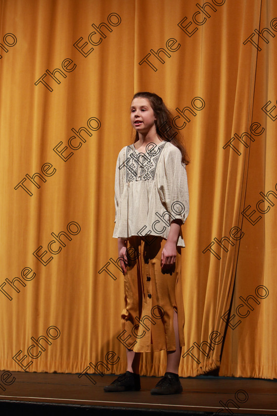 Feis11032019Mon23 
 23~ 24
Silver Medal: Emma Goulding from Ballincollig performing Eponine.

Class: 326: The James ODonovan Memorial Perpetual Cup Dramatic Solo 14 Years and Under Section 1 A Solo Dramatic Scene not to exceed 7 minutes.

Feis Maiti 93rd Festival held in Fr. Mathew Hall. EEjob 11/03/2019. Picture: Gerard Bonus