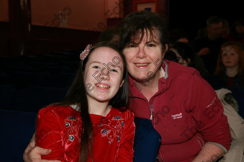 Feis12032018Mon04 
 4
Performer Grace OToole from Douglas with her mum Kathleen.
 Speech and Drama Class: 365: Solo Verse Speaking Girls 10 Years and Under Section 4 Feis Maiti 92nd Festival held in Fr. Mathew Hall. EEjob 12/03/2018 Picture: Gerard Bonus