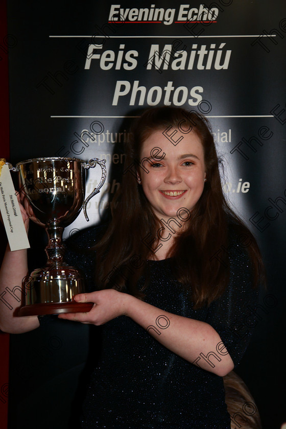 Feis05032018Mon48 
 48
Cup Winner Siomha Marron from Glanmire.
 Singing and School Choirs Class: 51: The Mollie Petrie Memorial Cup Girls Solo Singing 18 Years and Under Feis Maiti 92nd Festival held in Fr. Mathew Hall. EEjob 05/03/2018 Picture: Gerard Bonus