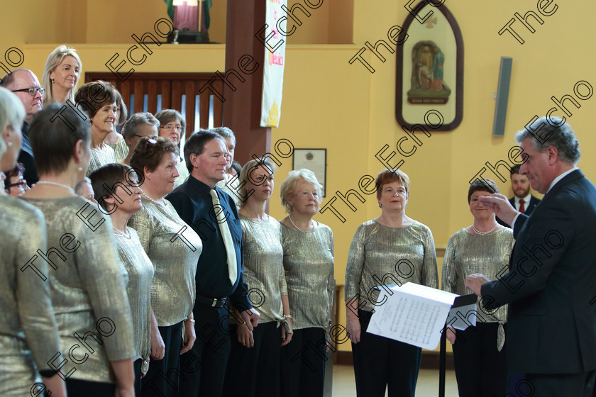 Feis0302109Sun12 
 12~15
Cor Maigh Ealla Choir singing Rejoice in the Lord conducted by Peter Dineen

Class: 76: The Wm. Egan Perpetual Cup Adult Sacred Choral Group or Choir Two settings of Sacred Words.

Feis Maiti 93rd Festival held in Fr. Matthew Hall. EEjob 03/02/2019. Picture: Gerard Bonus.