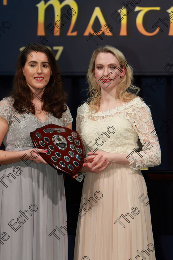 Feis01032019Fri55 
 55
Duet Winners Orlaith Horan and Fiona Falvey from Kerry and Carrigaline.

Class: 26: The Annabel Adams Perpetual Trophy Operetta Duets 
A duet from any of the standard Operas, Operettas or Light Operas.

Feis Maiti 93rd Festival held in Fr. Mathew Hall. EEjob 01/03/2019. Picture: Gerard Bonus