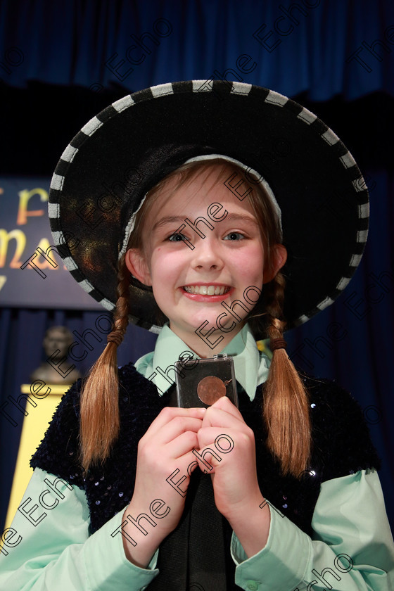 Feis14032019Thu28 
 28
Bronze Medalist Helena Doherty from Model Farm Road for her performance of The Worst Witch, Mildred Hubble.

Class: 328: The Fr. Nessan Shaw Memorial Perpetual Cup Dramatic Solo 10YearsandUnder Section 2 A Solo Dramatic Scene not to exceed 4 minutes.

Feis Maiti 93rd Festival held in Fr. Mathew Hall. EEjob 14/03/2019. Picture: Gerard Bonus.