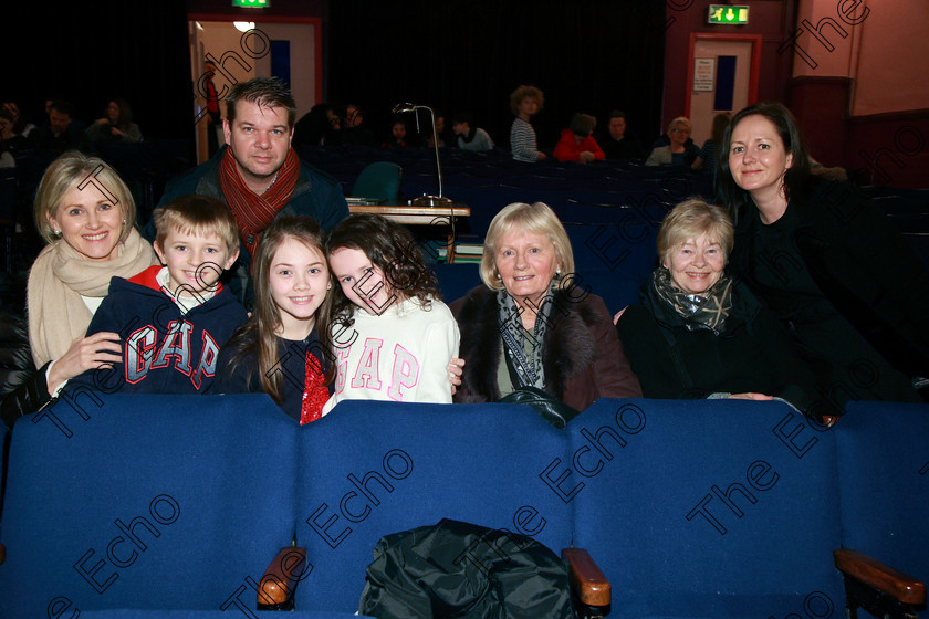 Feis03022018Sat04 
 4
Performer Alison Earle, with her parents Antoin and Jenifer, brother James, Sarah Terry, Mary and Christine Horgan and Anne Earle.
 Instrumental Music Class: 166: Piano Solo 10 Years and Under Feis Maiti 92nd Festival held in Fr. Matthew Hall. EEjob 02/02/2018 Picture: Gerard Bonus.