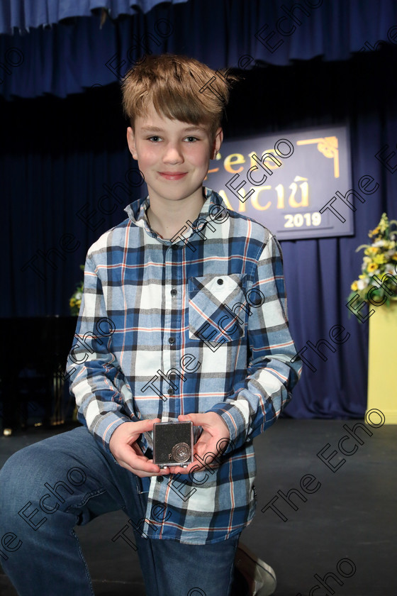 Feis29032019Fri19 
 19
Bronze Medallist Declan De Jongh from Killarney.

Class: 379: Solo Verse Speaking Boys 10 Years and Under Section 2 Either: November Night Countdown Moira Andrew or: Wellingtons Gareth Owen.

Feis Maiti 93rd Festival held in Fr. Mathew Hall. EEjob 29/03/2019. Picture: Gerard Bonus