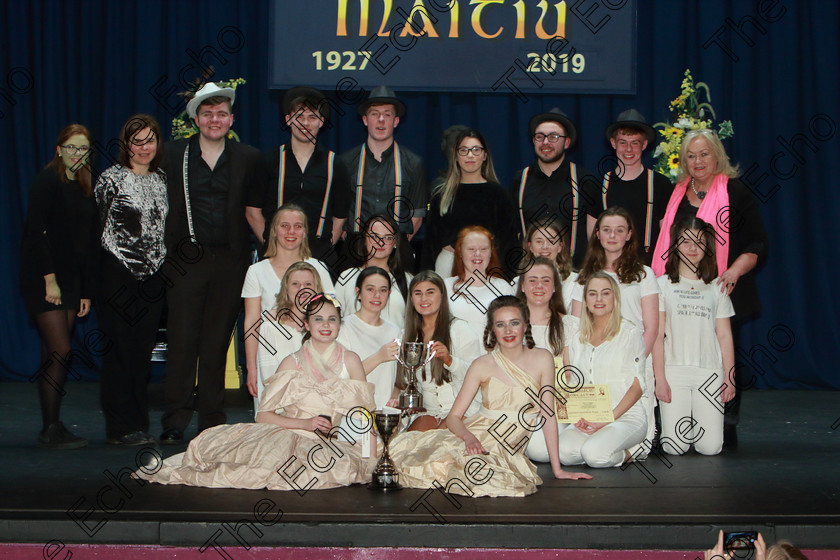 Feis28032019Thu47 
 47
CADA Performers winners of The Trevor Ryan Perpetual Cup and The Bryan Flynn Memorial Perpetual Cup with Catherine Mahon Buckley.

Class: 335: The Bryan Flynn Memorial Perpetual Cup Musical Drama Duo18 Years and Under A scene of dialogue, song and movement

Feis Maiti 93rd Festival held in Fr. Mathew Hall. EEjob 28/03/2019. Picture: Gerard Bonus