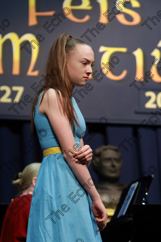 Feis10022019Sun06 
 6~7
Bronze Medal Performance: Abbie Palliser Kehoe from Carrigaline singing Pretty Funny from Dogfight for which she received 2nd Place.

Class: 112: The C.A.D.A. Perpetual Trophy Solo Action Song 14 Years and Under Section 2 An action song of own choice.

Feis Maiti 93rd Festival held in Fr. Matthew Hall. EEjob 10/02/2019. Picture: Gerard Bonus