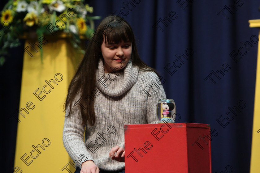 Feis20022018Tue65 
 65~66
Ava Hennessy performing The Lovely Bones.
 Speech and Drama Class: 326: The James ODonovan Memorial Perpetual Cup Year sand Dramatic Solo 14 Section 2 Under Feis Maiti 92nd Festival held in Fr. Mathew Hall. EEjob 20/02/2018 Picture: Gerard Bonus.