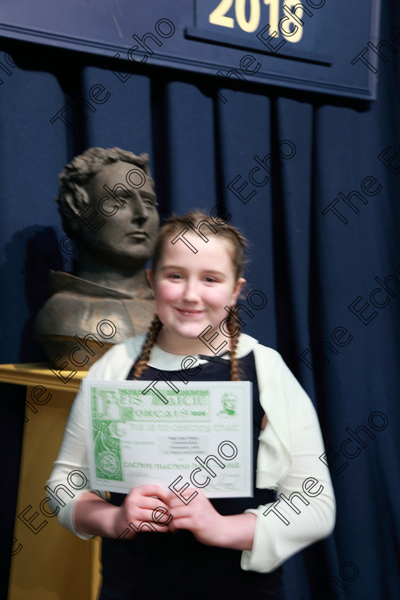 Feis21022018Wed53 
 53
Mary Kate OBrien from Ballincollig.
 Speech and Drama Class: 327: The Hartland Memorial Perpetual Trophy Dramatic Solo12 years and under section 3 Feis Maiti 92nd Festival held in Fr. Mathew Hall, EEjob 21/02/2018 Picture: Gerard Bonus.