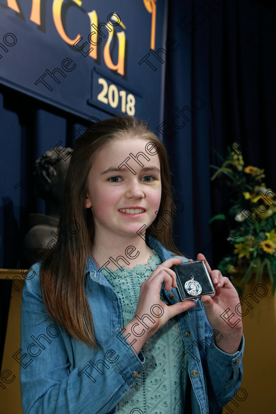 Feis22022018Thu28 
 28
Silver Medallist Emer Bradley from Blackrock.
 Speech and Drama Classes: 363: Solo Verse Speaking Girls 12 Years and Under Section 1
Feis Maiti 92nd Festival held in Fr. Mathew Hall. EEjob 22/02/2018 Picture: Gerard Bonus.