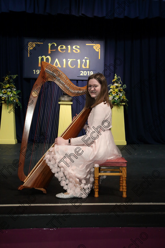 Feis05042019Fri22 
 21~23
Performer Muirne Griffin from Ballincollig.

Class: 593: Irish Harp The Josephine Patricia Smith Memorial Perpetual Cup

Feis Maiti 93rd Festival held in Fr. Mathew Hall. EEjob 05/04/2019. Picture: Gerard Bonus