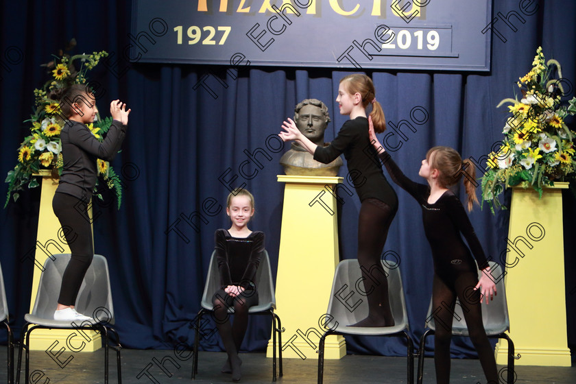 Feis29032019Fri45 
 44~46
ACD Group performing Hide and Seek.

Class: 469: The Thomas OConnell Memorial Perpetual Cup Group Mime 9 Years and Under choice of (a) A Walk in the Park(c) Hide and Seek (b) The Fun Fair(d) Lets Build a Snowman.

Feis Maiti 93rd Festival held in Fr. Mathew Hall. EEjob 29/03/2019. Picture: Gerard Bonus