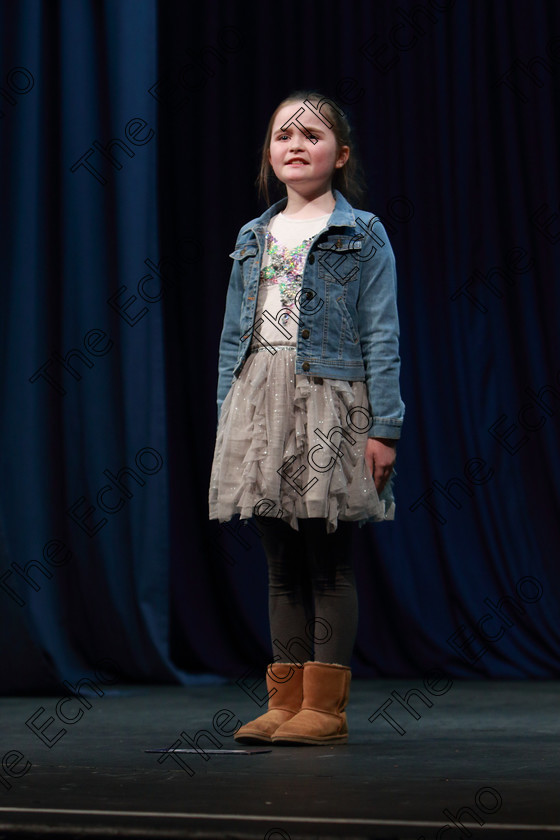 Feis08032019Fri31 
 31
Leah Maher performing.

Class: 366: Solo Verse Speaking Girls 9YearsandUnder Section 1 Either: My Pain Ted Scheu. Or: Midsummer Magic Cynthia Rider.

Feis Maiti 93rd Festival held in Fr. Mathew Hall. EEjob 08/03/2019. Picture: Gerard Bonus