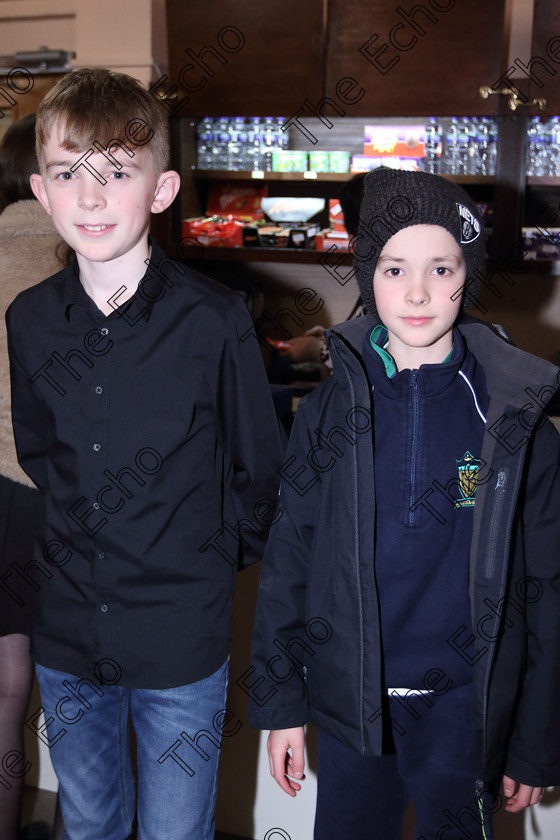 Feis31012019Thur27 
 27
Performer Shea Hill from Turners Cross with his brother Liam.

Class: 164: Piano Solo 14 Years and Under (a) Schezo in B Flat D.593 No.1 (b) Contrasting piece of own choice not to exceed 3 minutes.

Feis Maiti 93rd Festival held in Fr. Matthew Hall. EEjob 31/01/2019. Picture: Gerard Bonus