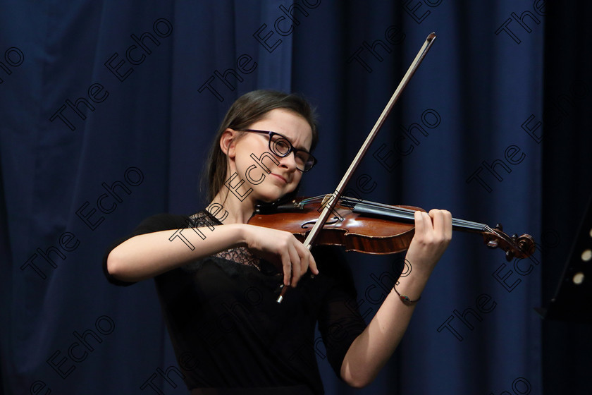 Feis0202109Sat32 
 31~32
Anna Jansson from Wilton playing 2nd Movement by Bach.

Class: 236: The Shanahan & Co. Perpetual Cup Advanced Violin 
One Movement from a Concerto.

Feis Maiti 93rd Festival held in Fr. Matthew Hall. EEjob 02/02/2019. Picture: Gerard Bonus