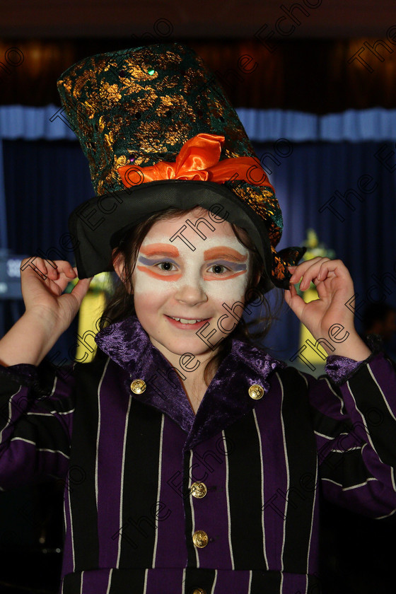 Feis14032018Wed29 
 29
Performers Sarah ODonovan from Passage West performed as The Mad Hatter from Alices Adventures in Wonderland.
 Speech and Drama Class: 328: The Fr. Nessan Shaw Memorial Perpetual Cup Dramatic Solo 10 Years and Under Section1Feis Maiti 92nd Festival held in Fr. Mathew Hall. EEjob 14/03/2018 Picture: Gerard Bonus.