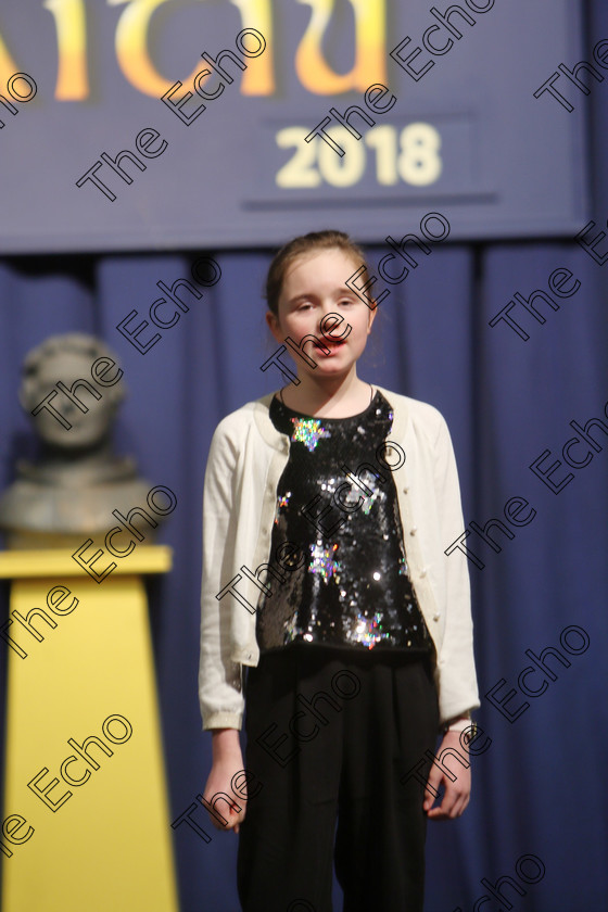 Feis25032018Sun23 
 23
Commended Caoimhe Ahern reciting poem. Speech and Drama Class: 365: Solo Verse Speaking Girls 10 Years and Under Section 5 Feis Maiti 92nd Festival held in Fr. Mathew Hall. EEjob 25/03/2018 Picture: Gerard Bonus