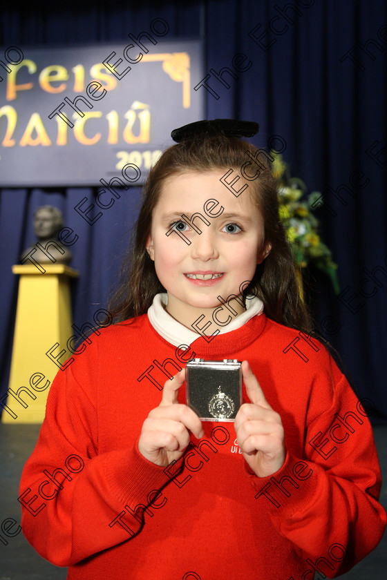 Feis22032018Thu13 
 13
Silver Medallist Gracie Blessing from Silverspring.
 Labhairt na Filocht agus Mreanna Drmaochta Class: 516: Bharslabhairt 9 Bliana DAois N Faoina Roinn 2 Feis Maiti 92nd Festival held in Fr. Mathew Hall. EEjob 22/03/2018 Picture: Gerard Bonus