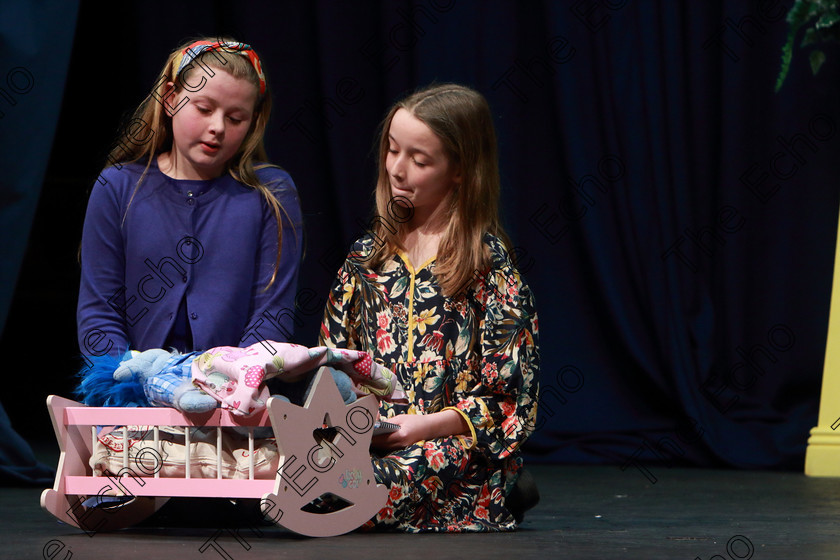 Feis21032019Thu07 
 5~7
Lydia Young and Emma Kennedy from Ballincollig and Ovens performing Monster Garden.

Class: 311: Dramatic Duo 12 Years and Under Section 1 A Dramatic Scene not exceeding 8minutes.

Feis Maiti 93rd Festival held in Fr. Mathew Hall. EEjob 21/03/2019. Picture: Gerard Bonus.