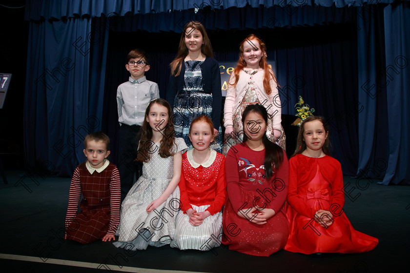 Feis02022018Fri23 
 23
Kilshanna Music Studio Mitchelstown; Aoife Kenneally, Jill Cleary, Aoife Tagney, Clodagh Hayes, Meadbh Riordan, Kyle ORegan, Aurora Dempsey and Mia Tobin.
 Instrumental Music Class: 187: Piano Solo 9 Years and Under Confined Feis Maiti 92nd Festival held in Fr. Matthew Hall. EEjob 02/02/2018 Picture: Gerard Bonus.