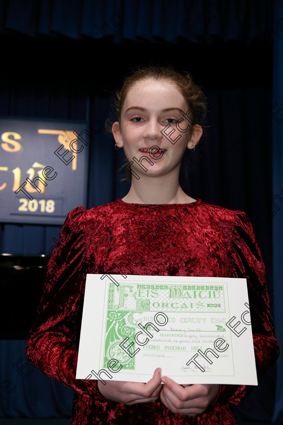 Feis01022018Thu22 
 22
Highly Commended Rona Barry Smith from Ballincollig.
 Instrumental Music Class: 213: The Daly Perpetual Cup
Woodwind 14Years and Under. Feis Maiti 92nd Festival held in Fr. Matthew Hall. EEjob 01/02/2018 Picture: Gerard Bonus.