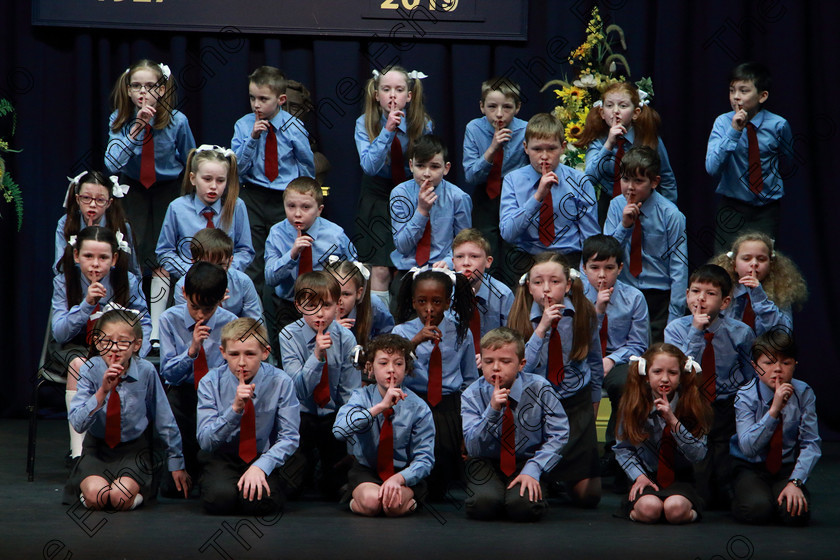 Feis13032019Wed08 
 6~10
Ovens 4th Class performing.

Feis Maiti 93rd Festival held in Fr. Mathew Hall. EEjob 13/03/2019. Picture: Gerard Bonus. 
Class: 486Action Verse The William OSullivan Memorial Perpetual Cup4thClass (a) Skeleton House Laurence Smith (b) Own Choice.1