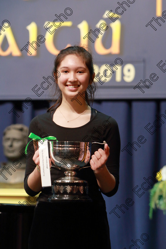 Feis0502109Tue34 
 34
Cup Winner and Silver Medallist Aisling Martin from Bishopstown

Class: 232: The Houlihan Memorial Perpetual Cup String Repertoire 14 Years and Under Programme of contrasting style and period, time limit 12 minutes.

Feis Maiti 93rd Festival held in Fr. Matthew Hall. EEjob 05/02/2019. Picture: Gerard Bonus