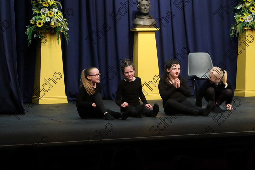 Feis23022018Fri85 
 85
Ellis Stage School Mayfield B Group performing Fun ant the Seaside.
 Speech and Drama Class: 468 The Ide McSweeney Perpetual Cup Group Mime 11 Years and Under Feis Maiti 92nd Festival held in Fr. Mathew Hall. EEjob 23/02/2018 Picture: Gerard Bonus.