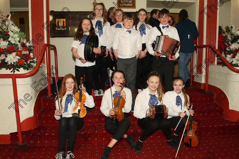 Feis23032018Fri08 
 8
Comhaltas U Mac Choille, Midleton. 
 Ceol agus Amhrnaocht Traidisinta Class: 551: Grupa Ceoil Corn Evening Echo 14 Bliana DAois N Faoina Feis Maiti 92nd Festival held in Fr. Mathew Hall. EEjob 23/03/2018 Picture: Gerard Bonus