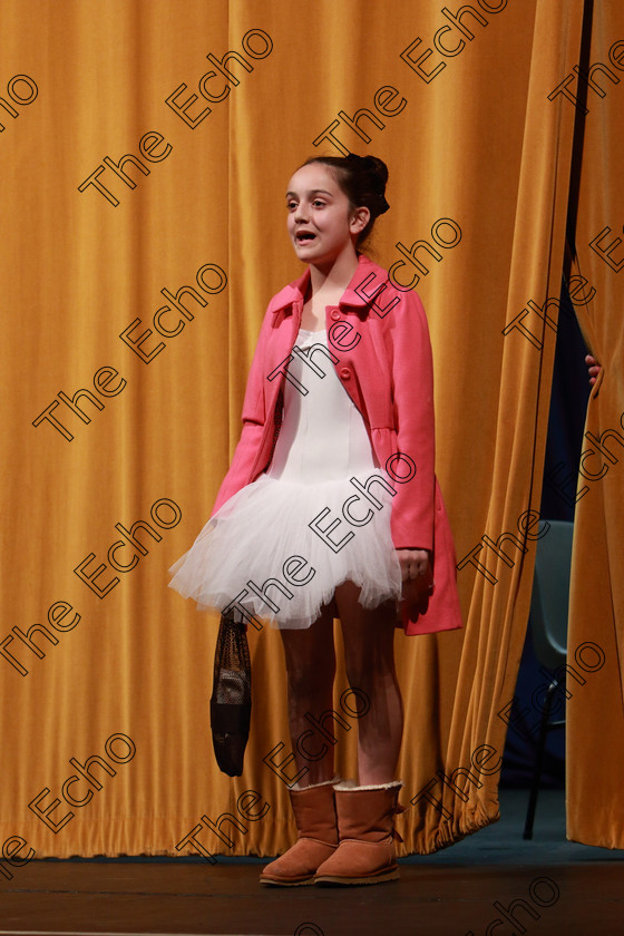 Feis13032019Wed55 
 55~56
Charlotte OHalloran performing a Scene from Ballet Shoes.

Class: 327: The Hartland Memorial Perpetual Trophy Dramatic Solo 12 Years and Under Section 3 A Solo Dramatic Scene not to exceed 5 minutes.

Feis Maiti 93rd Festival held in Fr. Mathew Hall. EEjob 13/03/2019. Picture: Gerard Bonus.