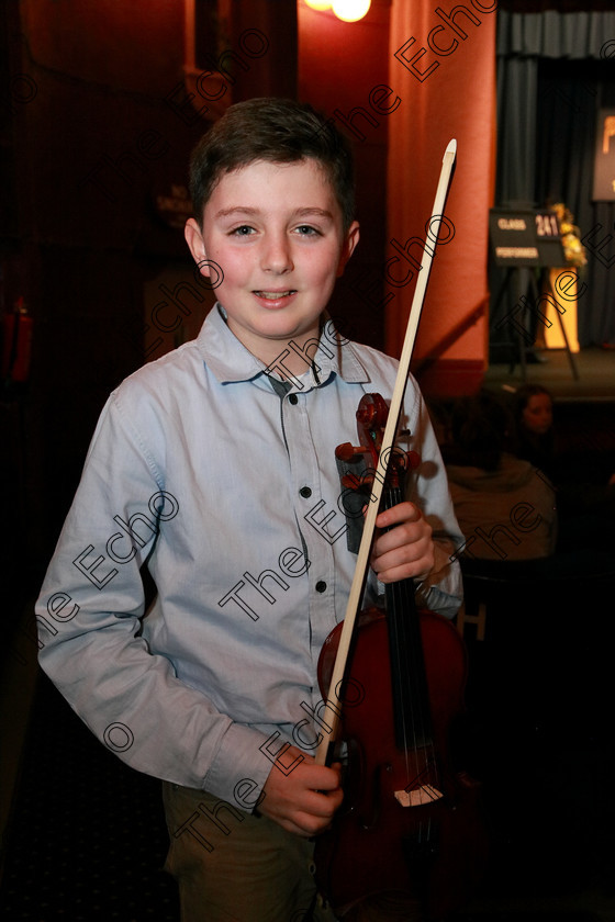 Feis29012018Mon24 
 24
Colm ODonoghue from Aghada.
 EEjob 29/01/2018 
Feis Maiti 92nd Festival held in Fr. Matthew Hall 
Picture: Gerard Bonus

Instrumental Music
Class 241 Violin Solo 10 years and Under