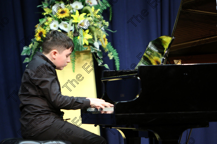 Feis31012019Thur01 
 1 
Jack Crohan from Kerry performing set piece.

Feis Maiti 93rd Festival held in Fr. Matthew Hall. EEjob 31/01/2019. Picture: Gerard Bonus

Class: 165: Piano Solo 12YearsandUnder (a) Prokofiev Cortege de Sauterelles (Musique denfants). (b) Contrasting piece of own choice not to exceed 3 minutes.