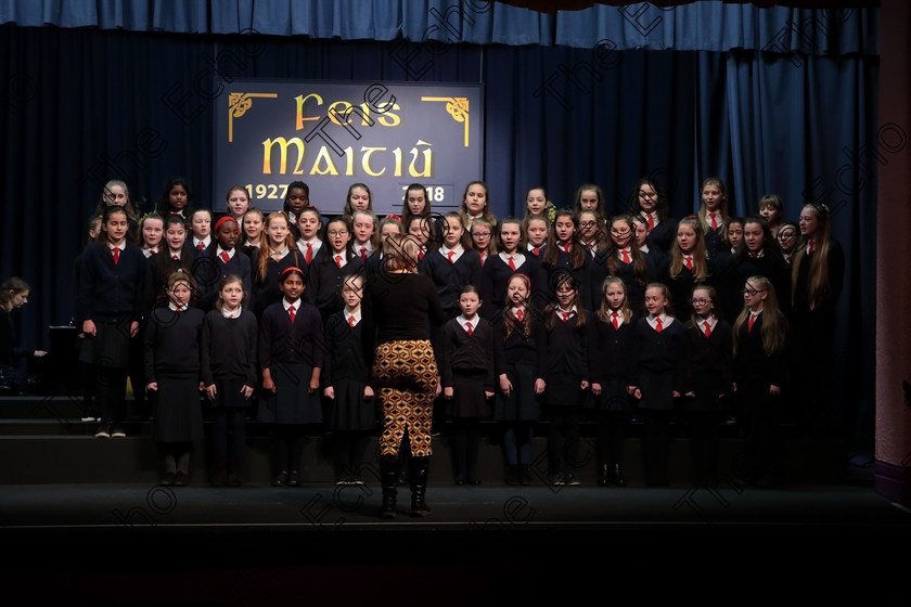 Feis12042018Thu17 
 17~20
Presentation Primary Fermoy singing Dreamer and Lifes A Merry Song from The Muppets.
 Singing Class: 84: The Sr. M. Benedicta Memorial Perpetual Cup Primary School Unison Choirs Section 1 Feis Maiti 92nd Festival held in Fr. Mathew Hall. EEjob 28/03/2018 Picture: Gerard Bonus