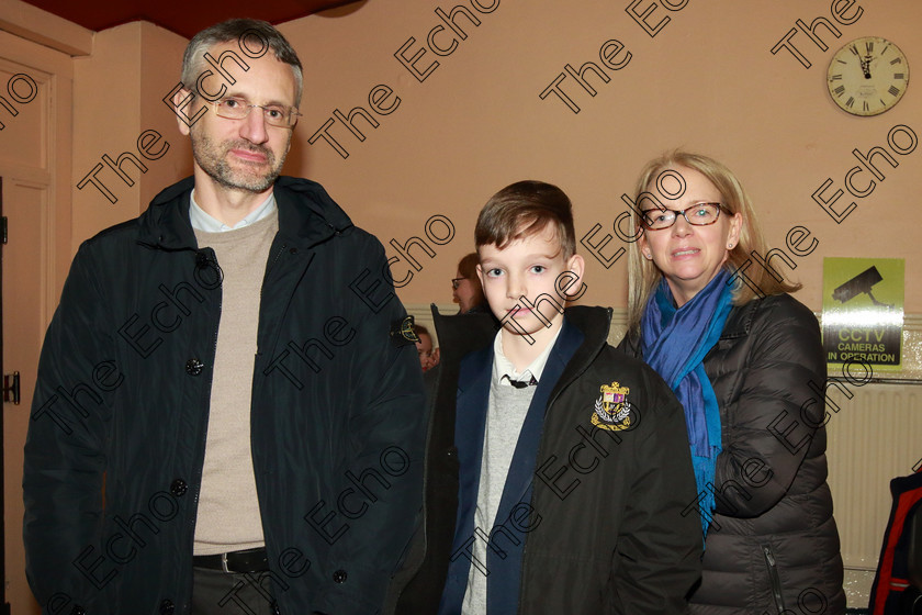 Feis31012019Thur15 
 15
Performer Giacomo Cammoranesi from Ballintemple with his parents Lorenzo and Rosaleen.

Feis Maiti 93rd Festival held in Fr. Matthew Hall. EEjob 31/01/2019. Picture: Gerard Bonus

Class: 165: Piano Solo 12YearsandUnder (a) Prokofiev Cortege de Sauterelles (Musique denfants). (b) Contrasting piece of own choice not to exceed 3 minutes.