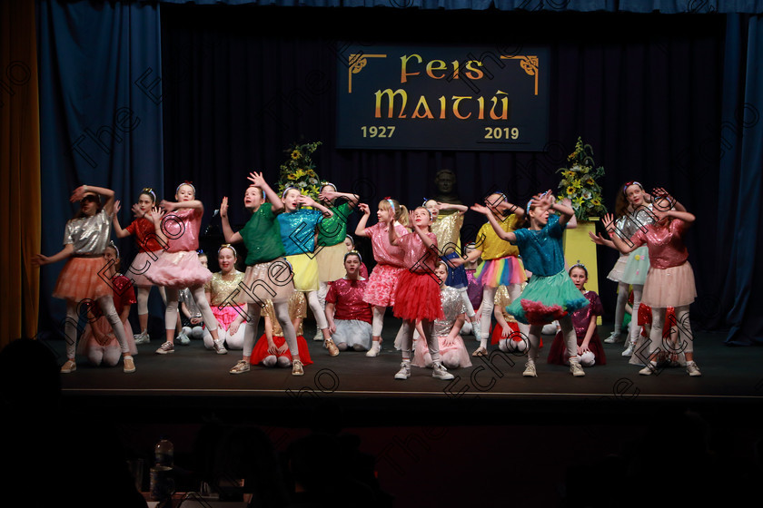 Feis12022019Tue06 
 4~9
Our Lady of Lourdes NS Ballinlough performing A million Dreams from The Greatest Showman.

Class: 104: The Pam Golden Perpetual Cup Group Action Songs -Primary Schools Programme not to exceed 8 minutes.

Feis Maiti 93rd Festival held in Fr. Mathew Hall. EEjob 12/02/2019. Picture: Gerard Bonus