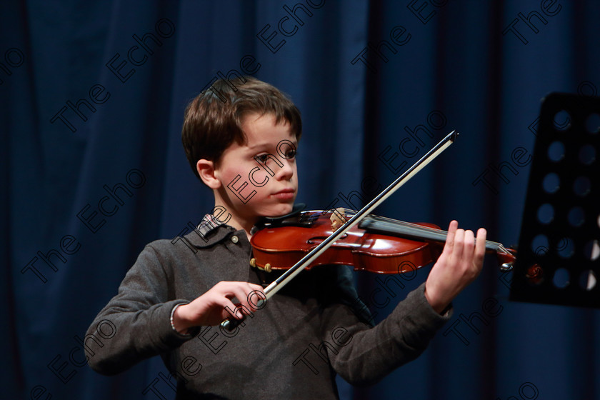 Feis0402109Mon30 
 29~30
Bronze Medallist Killian McCarthy from Blackrock performing

Class: 242: Violin Solo 8 Years and Under (a) CarsePetite Reverie (Classical Carse Bk.1) (b) Contrasting piece not to exceed 2 minutes.

Feis Maiti 93rd Festival held in Fr. Matthew Hall. EEjob 04/02/2019. Picture: Gerard Bonus