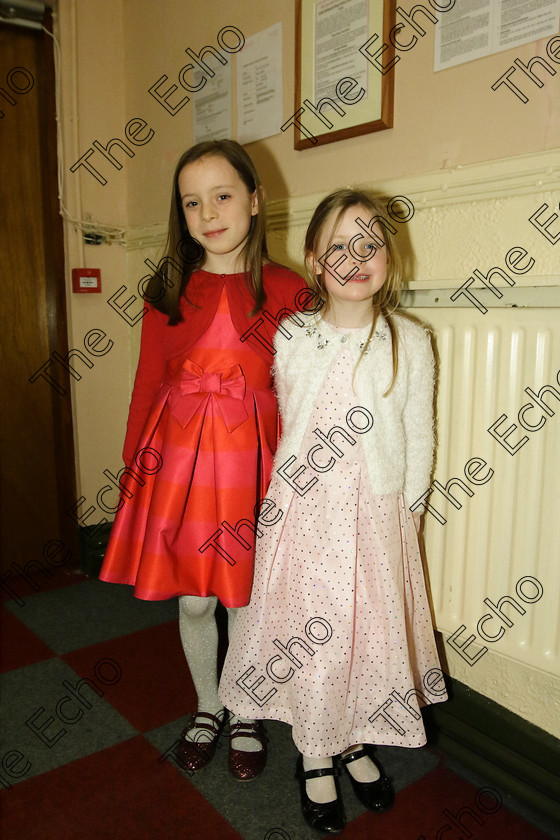 Feis27032018Tue06 
 6
Performers Meadhbh Riordan and Eliza Finn from Mitchelstown.
 Singing Class: 55: Girls Solo Singing 9 Years and Under Feis Maiti 92nd Festival held in Fr. Mathew Hall. EEjob 27/03/2018 Picture: Gerard Bonus