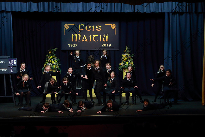 Feis13032019Wed13 
 7~14
Maria Assumpta Ballyphehane performing.

Feis Maiti 93rd Festival held in Fr. Mathew Hall. EEjob 13/03/2019. Picture: Gerard Bonus. 
Class: 486Action Verse The William OSullivan Memorial Perpetual Cup4thClass (a) Skeleton House Laurence Smith (b) Own Choice.1