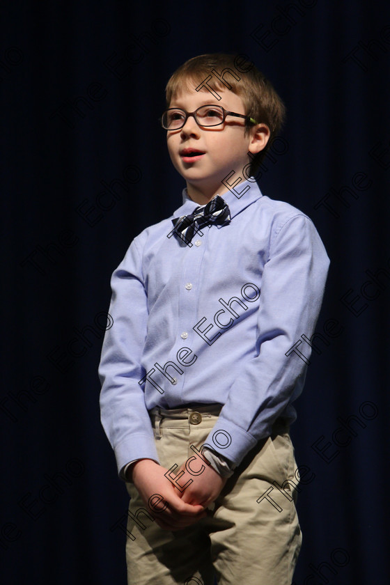 Feis22032018Thu06 
 6
Aiden McCarthy performing.
 Labhairt na Filocht agus Mreanna Drmaochta Class: 516: Bharslabhairt 9 Bliana DAois N Faoina Roinn 2 Feis Maiti 92nd Festival held in Fr. Mathew Hall. EEjob 22/03/2018 Picture: Gerard Bonus