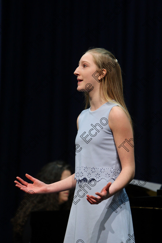 Feis08032018Thu18 
 18
Emily Murphy performing Somewhere from Westside Story.
 Singing and School Choirs Class: 112: The C.A.D.A. Perpetual Trophy Solo Action Song 14 Years and Under Section 2 Feis Maiti 92nd Festival held in Fr. Mathew Hall. EEjob 06/03/2018 Picture: Gerard Bonus.