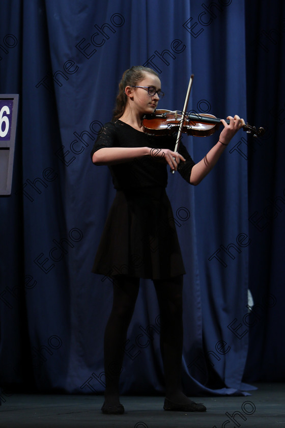 Feis31012018Wed28 
 28
Anna Jansson from Wilton performing Kabalevsky 1st movement Opus 48.
 Instrumental Music; Class: 236 The Shanahan & Co. Perpetual Cup: Advance Violin, one movement from a Concerto; Feis Maiti 92nd Festival held in Fr. Matthew Hall. EEjob 31/01/2018. Picture: Gerard Bonus.