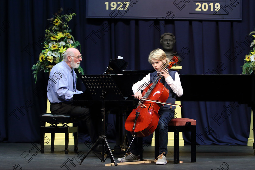 Feis01022019Fri32 
 32
Franciszek Jabkiewicz from Blarney giving a Bronze Medal performance Accompanied by Colin Nicholls.

Class: 251: Violoncello Solo 10 Years and Under (a) Carse  A Merry Dance. 
(b) Contrasting piece not to exceed 2 minutes.

Feis Maiti 93rd Festival held in Fr. Matthew Hall. EEjob 01/02/2019. Picture: Gerard Bonus