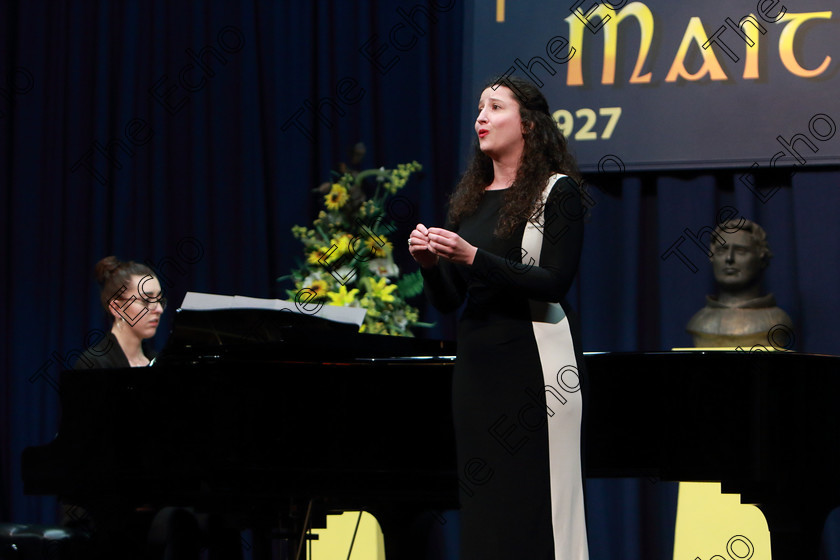 Feis03032019Sun50 
 50~51
Marnina Winkler from Utah singing Accompanied by Deirdre Crowley.

Class: 2: The Capuchin Order Perpetual Cup and Bursary Bursary Value 2,500 Sponsored by the Capuchin Order Advanced Recital Programme 18 Years and Over An Advanced Recital Programme.

Feis Maiti 93rd Festival held in Fr. Mathew Hall. EEjob 03/03/2019. Picture: Gerard Bonus