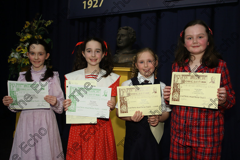 Feis16032018Fri42 
 41
Silver Medallist Sophia Newell from Fermoy for her performance of Kinder Transport.
 Speech and Drama Class: 328: The Fr. Nessan Shaw Memorial Perpetual Cup Dramatic Solo 10 Years and Under Section 3 Feis Maiti 92nd Festival held in Fr. Mathew Hall. EEjob 16/03/2018 Picture: Gerard Bonus.