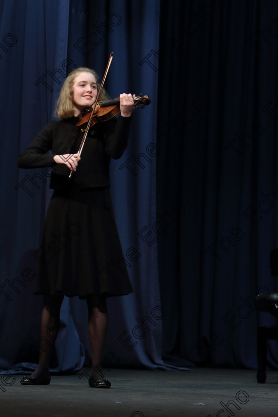 Feis0202109Sat29 
 29~30
Helen Ruthledge from Douglas playing Third Movement Saint Sans Violin Concerto No.3

Class: 236: The Shanahan & Co. Perpetual Cup Advanced Violin 
One Movement from a Concerto.

Feis Maiti 93rd Festival held in Fr. Matthew Hall. EEjob 02/02/2019. Picture: Gerard Bonus