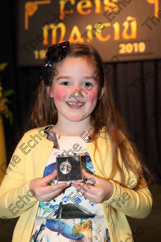 Feis02042019Tue48 
 48
Silver Medal for Jenny Kehelly from Glanmire.

Rionn: 517: Corn Helen Bharslabhairt 7BlianaDAois N Faoina Roinn 1
Rogha:Luch Chliste. N:Cois Tr.

Feis Maiti 93rd Festival held in Fr. Mathew Hall. EEjob 02/04/2019. Picture: Gerard Bonus