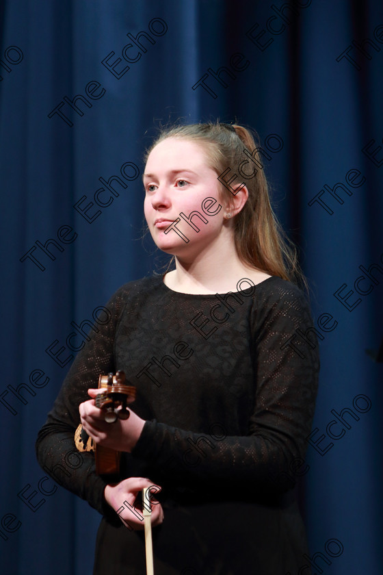 Feis0502109Tue23 
 23~24
Sinead Fleming performing.

Class: 232: The Houlihan Memorial Perpetual Cup String Repertoire 14 Years and Under Programme of contrasting style and period, time limit 12 minutes.

Feis Maiti 93rd Festival held in Fr. Matthew Hall. EEjob 05/02/2019. Picture: Gerard Bonus