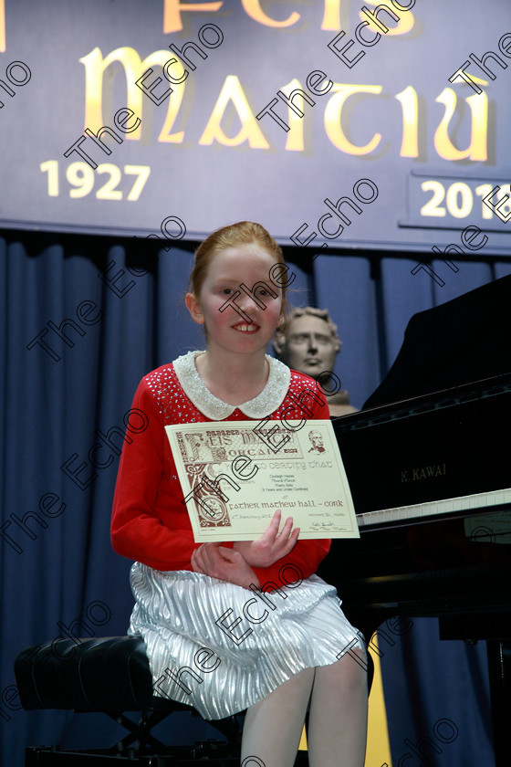 Feis02022018Fri31 
 31
Joint 3rd place Clodagh Hayed from Conna.
 Instrumental Music Class: 187: Piano Solo 9 Years and Under Confined Feis Maiti 92nd Festival held in Fr. Matthew Hall. EEjob 02/02/2018 Picture: Gerard Bonus.