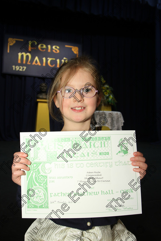 Feis22032018Thu35 
 35
Commended Aideen Roche from Glanmire.
 Labhairt na Filocht agus Mreanna Drmaochta Class: 517: Corn Helen Bharslabhairt 7 Bliana DAois N Faoina Roinn 2 Feis Maiti 92nd Festival held in Fr. Mathew Hall. EEjob 22/03/2018 Picture: Gerard Bonus