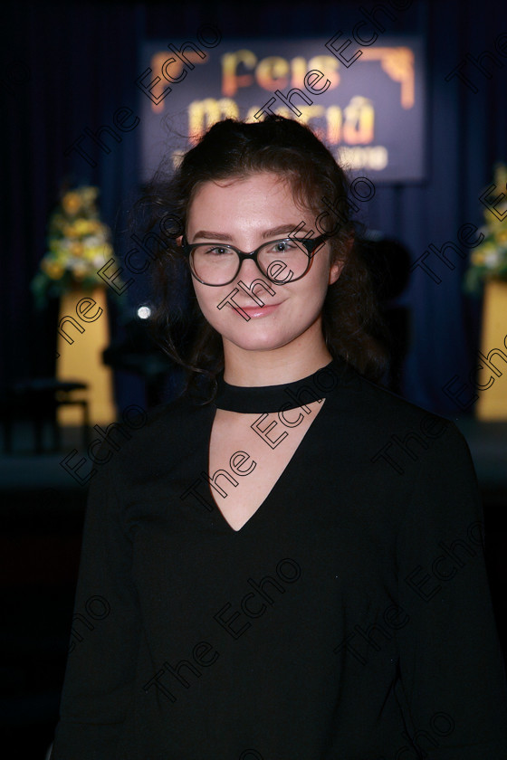 Feis31012018Wed18 
 18
Silver Medallist Anna Morrissey from Liamlara in Piano Duet Class: 152 Piano Sigh reading 16 years and under.
 Feis Maiti 92nd Festival held in Fr. Matthew Hall. EEjob 31/01/2018 Picture: Gerard Bonus