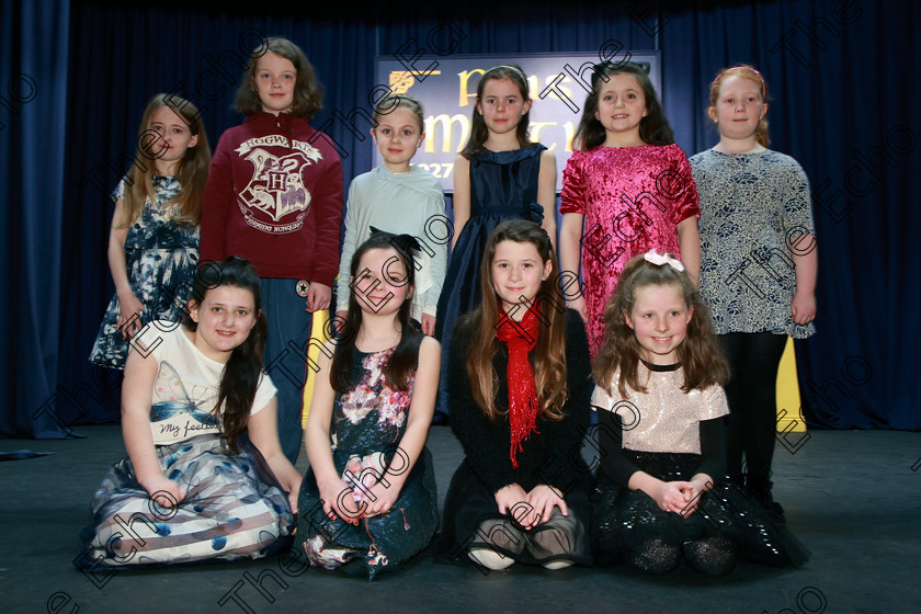 Feis11032018Sun01 
 1
Performers include Alyssa Quirke, Alice Hoewll, Tamara Moynihan, Caoimhe Clarke, Robyn Quinlan, Bonnie OKeeffe, Lily OCallaghan Amy Strode, Grace Blessing and Anna Harrington.
 Singing and School Choirs Class: 367: Solo Verse Speaking Girls 8 Years and Under Section 5 Feis Maiti 92nd Festival held in Fr. Mathew Hall. EEjob 06/03/2018 Picture: Gerard Bonus.